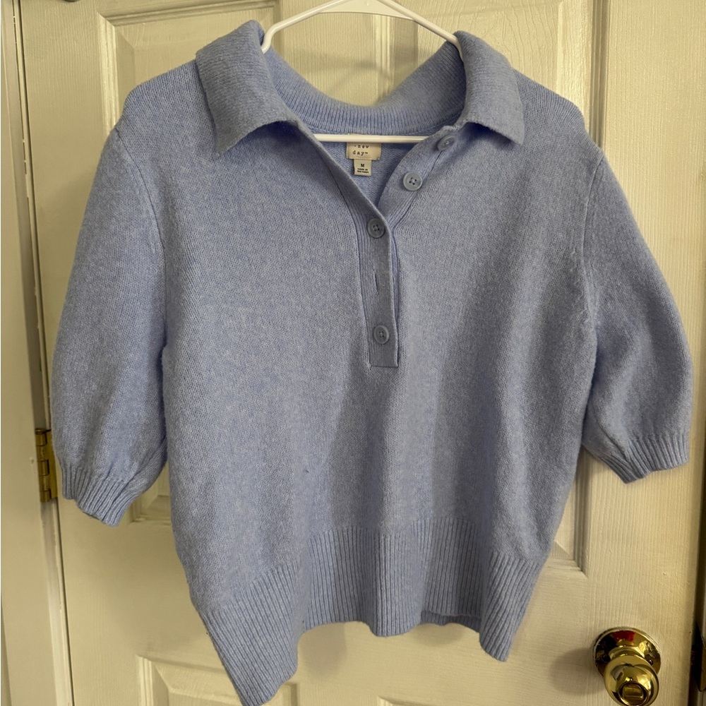 Target Light Blue Cowl Neck Sweater